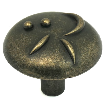 Laurey 1 3/8" Graffiti Knob, Stonewashed Bronze 37276